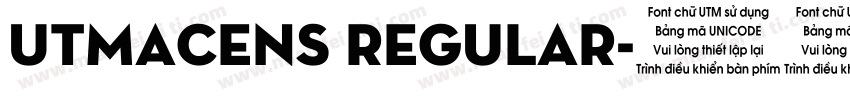 UTMAcens Regular字体转换